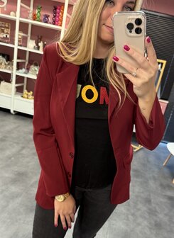 Kylie blazer burgundy