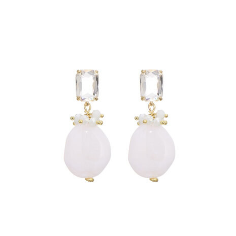 Oorbel wedding guest white