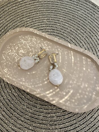 Oorbel wedding guest white
