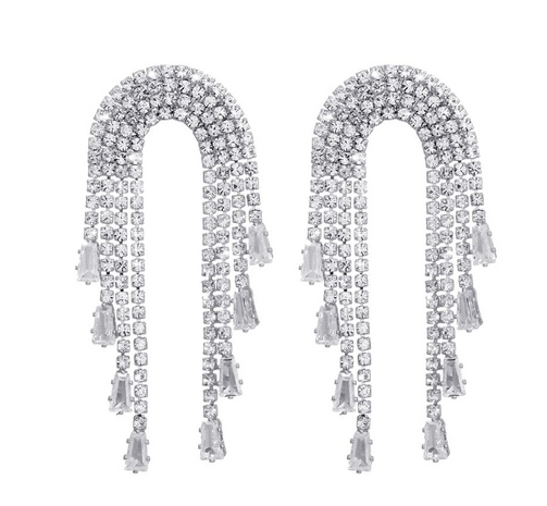 Oorbellen silver drops