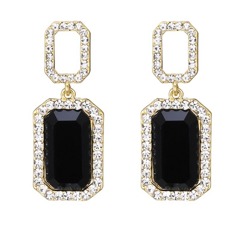 Oorbellen Classy black 