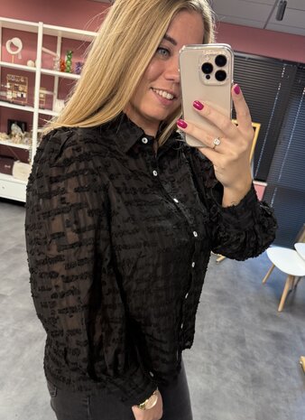 Blouse zwart