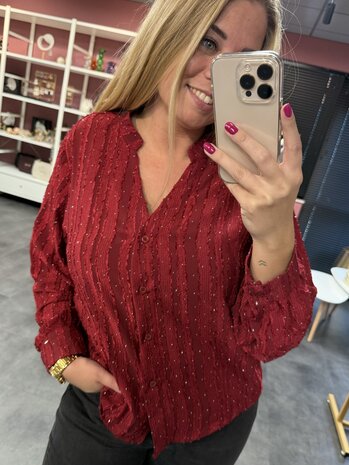 Christy blouse burgundy