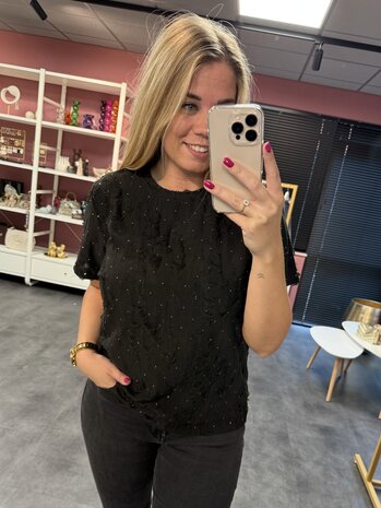 Ruffle sparkle shirt 