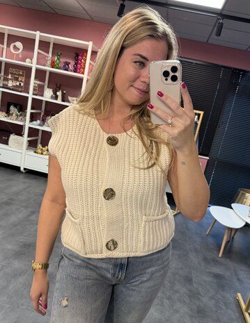 Gilet off white