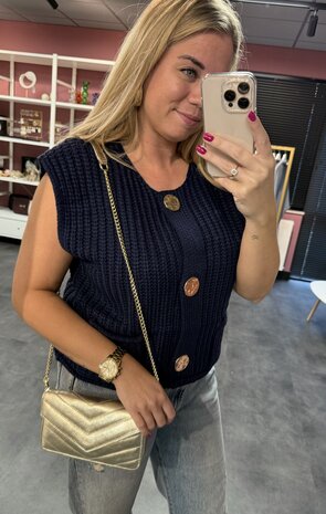 Gilet donker blauw