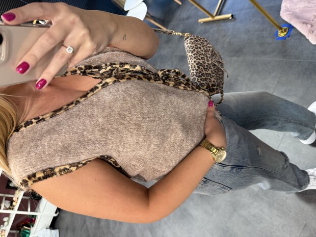 Gilet leopard