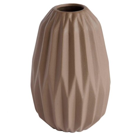 Vaas Miro bruin keramiek 9,5x9,5x13,5 cm