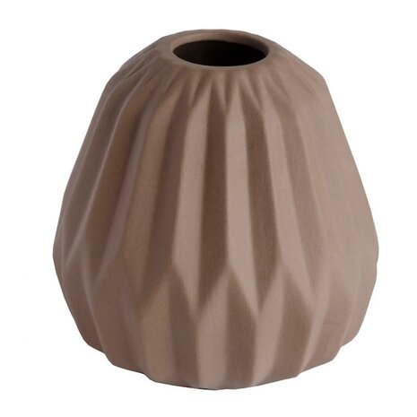 Vaas Miro bruin keramiek 10 x 10 x 10,5 cm