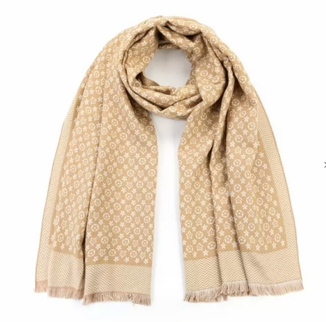 Sjaal licht beige 