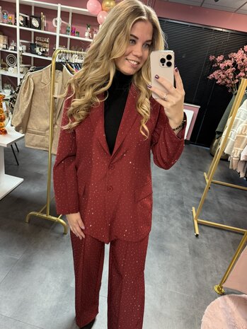 Joy pantalon burgundy