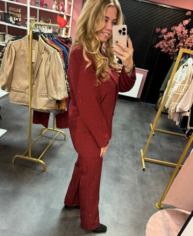 Joy blazer burgundy