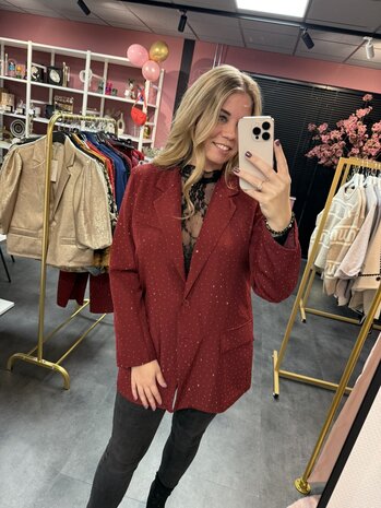 Joy blazer burgundy