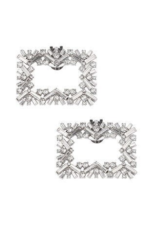 Glam schoenclips zilver 