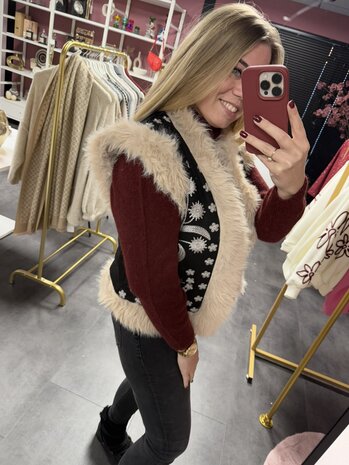 Gilet zwart 