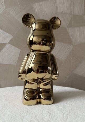 Beer hart goud 28 cm