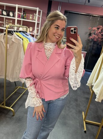 Nicolette blazer roze 