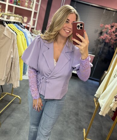 Lace blazer Lila