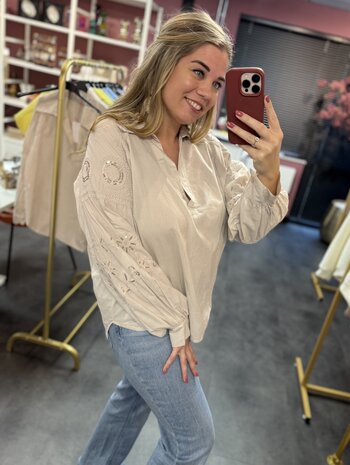 Ayla blouse beige