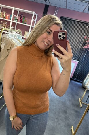 Basic glitter col oranje 