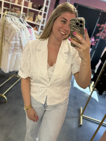 Broderie blazer 