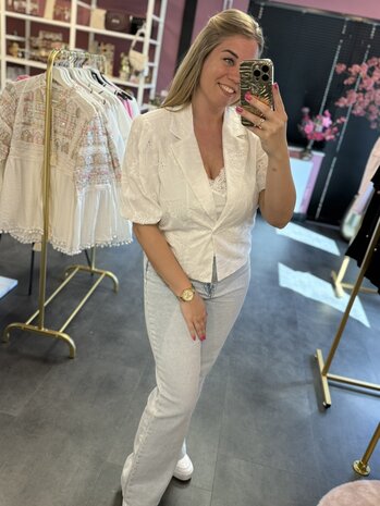 Broderie blazer 