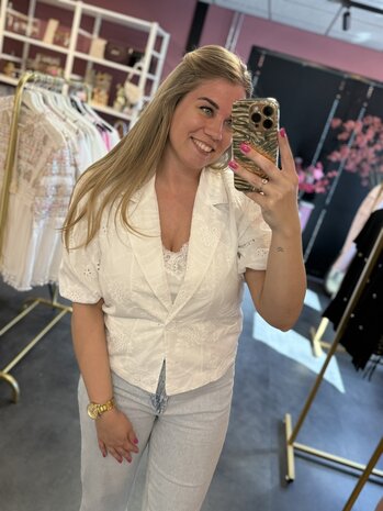 Broderie blazer 