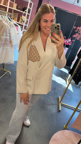 Inspired blazer beige