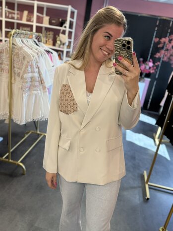 Inspired blazer beige