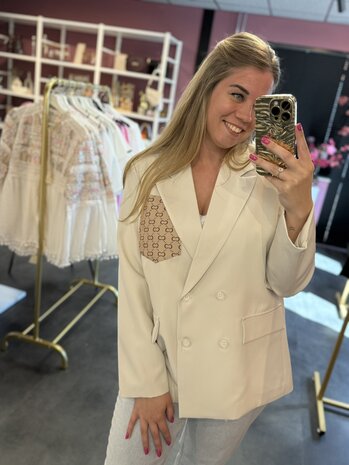 Inspired blazer beige