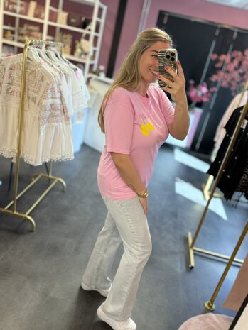 Shirt lemon roze