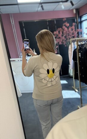 Shirt madelief beige