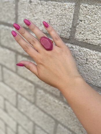 Be Dazzled ring - roze 