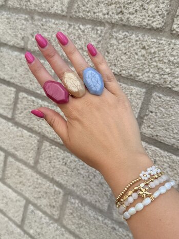 Be Dazzled ring - roze 