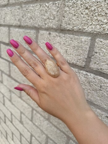 Be Dazzled ring - beige