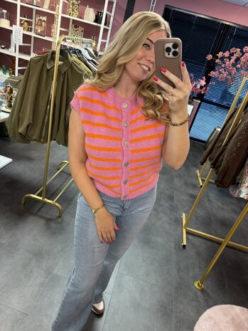 Spencer roze-oranje