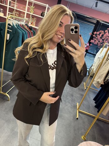 Blazer donkerbruin 