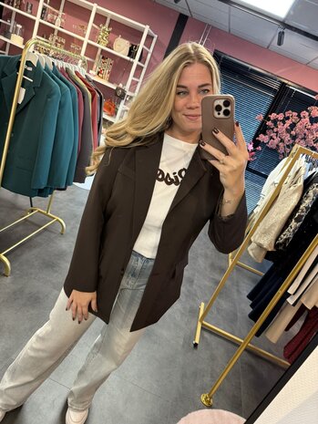 Blazer donkerbruin 