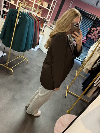 Blazer donkerbruin 