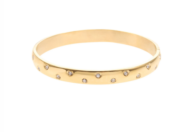Bangle armband goud - Roestvrijstaal
