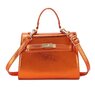 Metallic handtas oranje