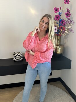 Blouse lange mouwen | Coral