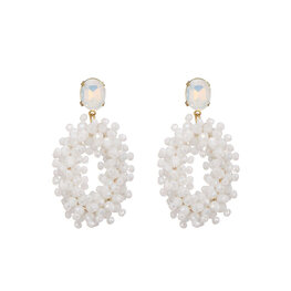 Oorbel ibiza wit