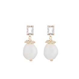 Oorbel wedding guest creme