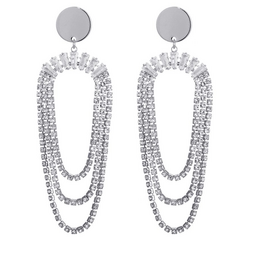 Oorbellen Shine & sparkle silver