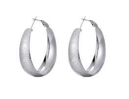 Oorbellen zebra zilver