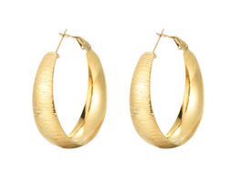 Oorbellen zebra goud