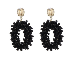 Oorbel ibiza zwart