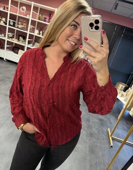 Christy blouse burgundy