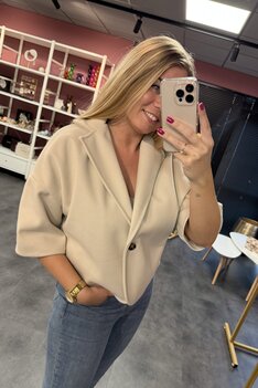 Blazer jacket beige